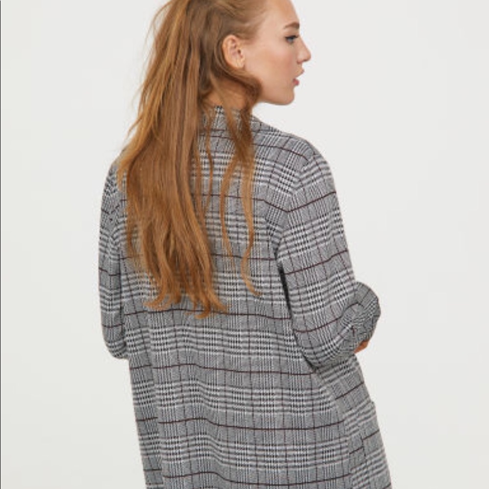 H&M plaid blazer jacket